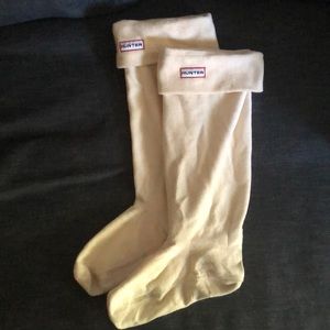Cream Hunter Boot Socks